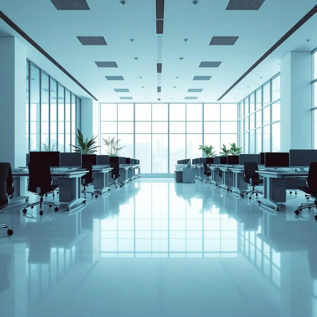Spotless modern office interior